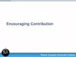 Encouraging Contribution - slide 1