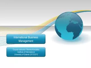 International Business Management