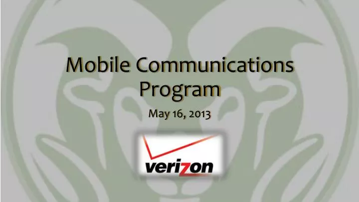 mobile communications program