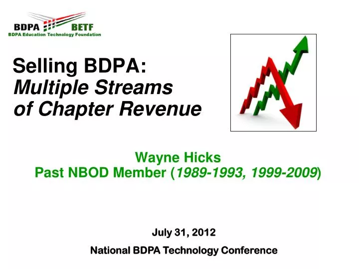 selling bdpa multiple streams of chapter revenue wayne hicks past nbod member 1989 1993 1999 2009