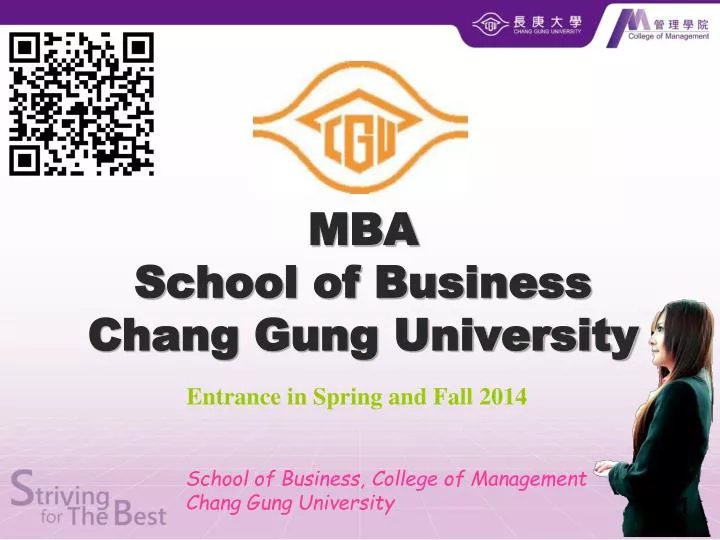 mba school of business chang gung university