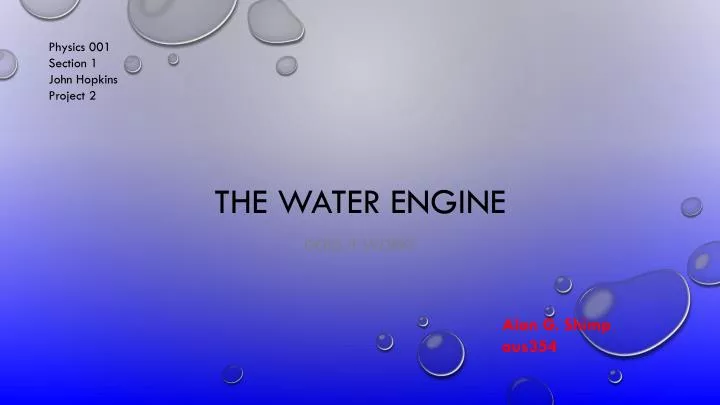 the water engine