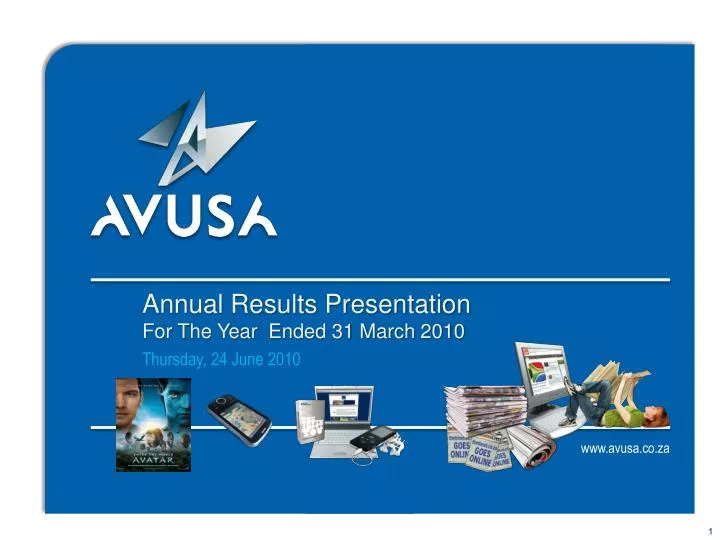 annual results presentation for the year ended 31 march 2010