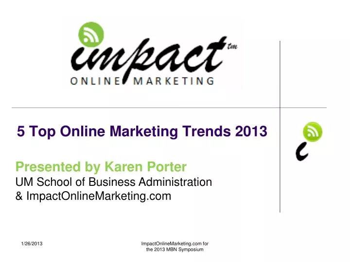 5 top online marketing trends 2013