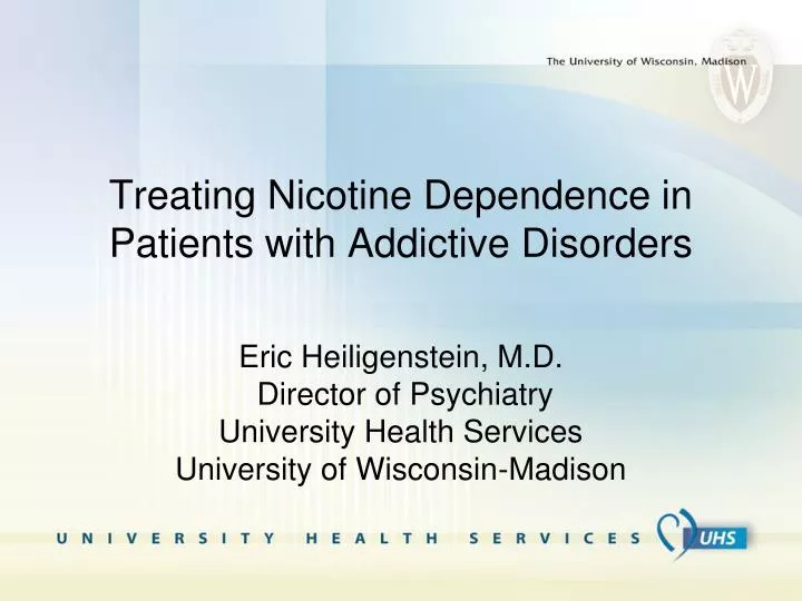 treating nicotine dependence in patients with addictive disorders