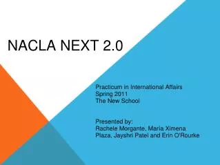 NACLA NEXT 2.0