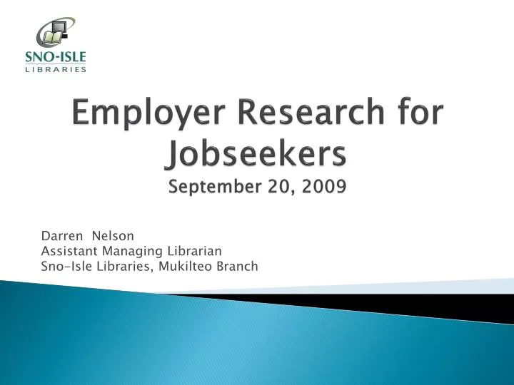 employer research for jobseekers september 20 2009
