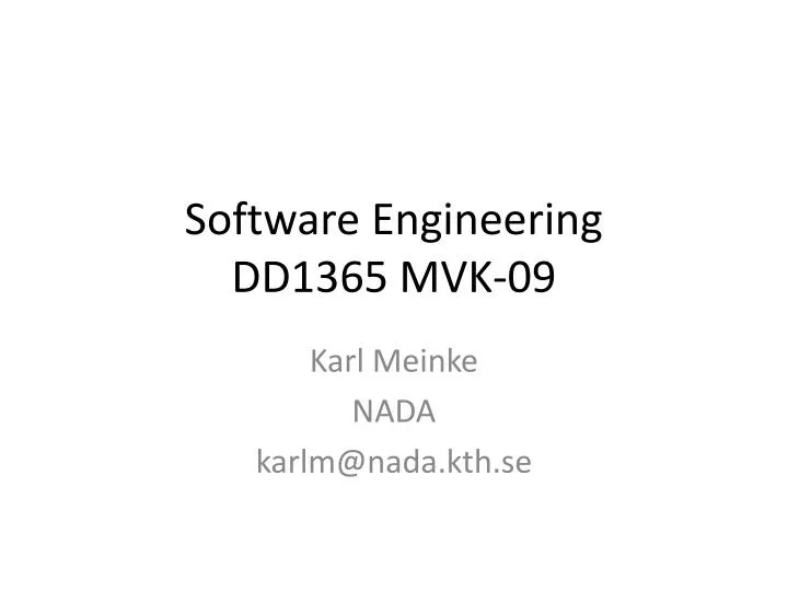 software engineering dd1365 mvk 09