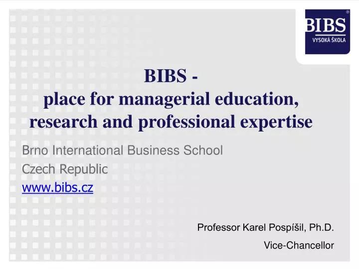 bibs place for managerial education research and professional expertise