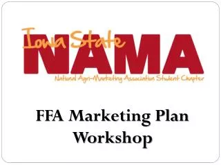 FFA Marketing Plan Workshop