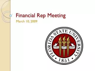 Financial Rep Meeting