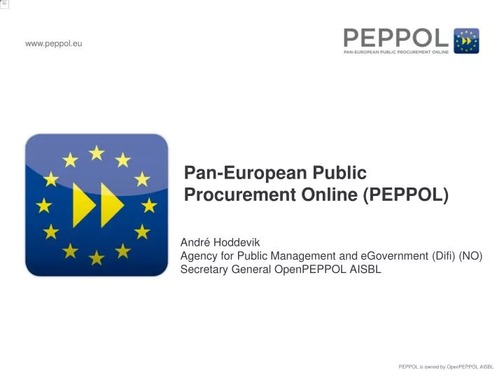 pan european public procurement online peppol