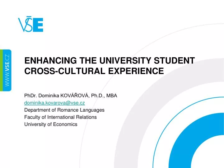 enhancing the university student cross cultural experience