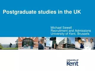 Postgraduate studies in the UK