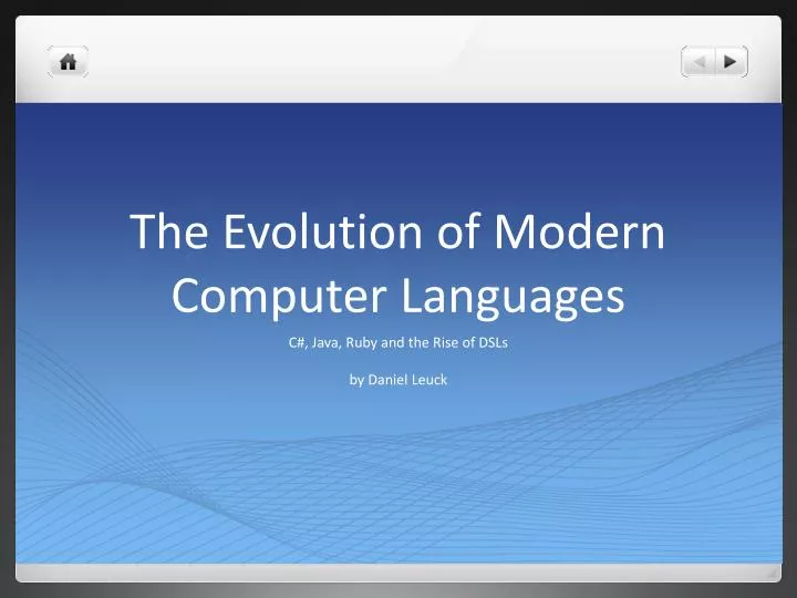 the evolution of modern computer languages