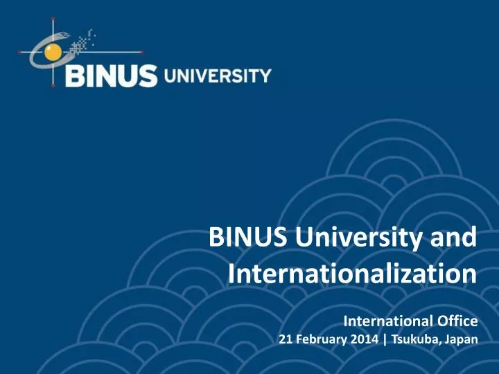 binus university and internationalization