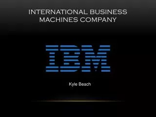 International business machines company