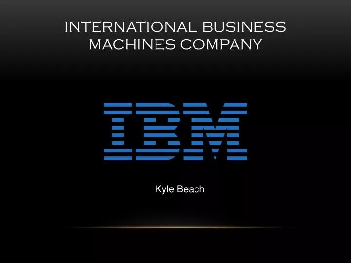 international business machines company