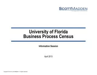 University of Florida Business Process Census