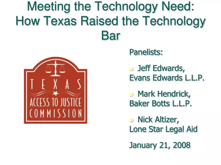 meeting the technology need how texas raised the technology bar