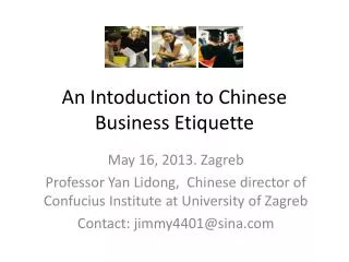 An Intoduction to Chinese Business Etiquette
