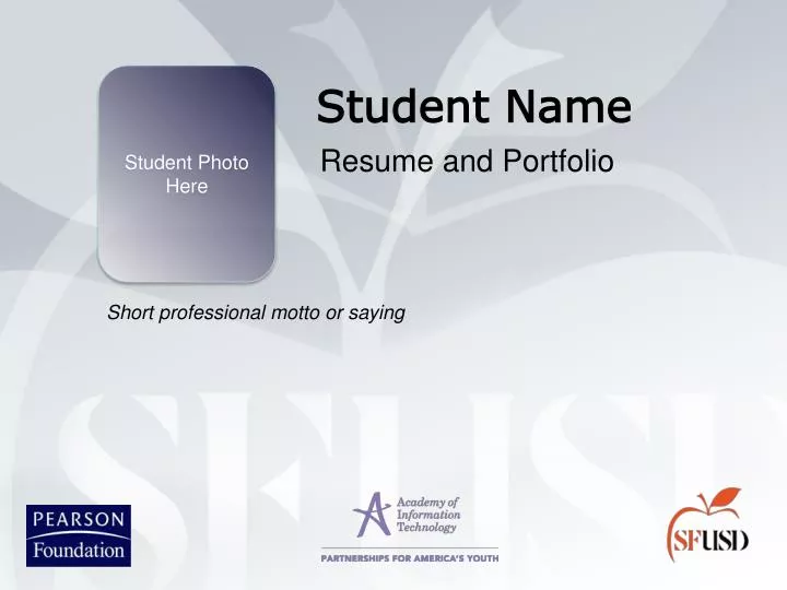 student name