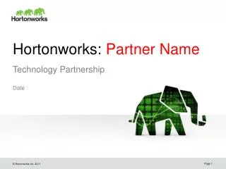 Hortonworks: Partner Name