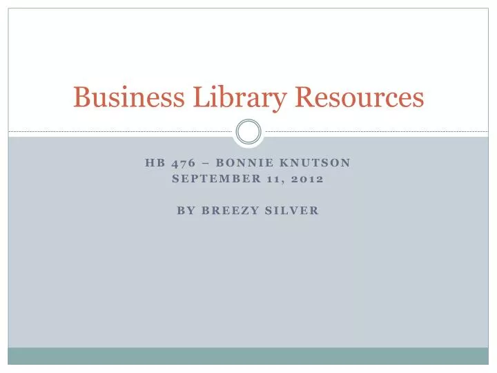 business library resources