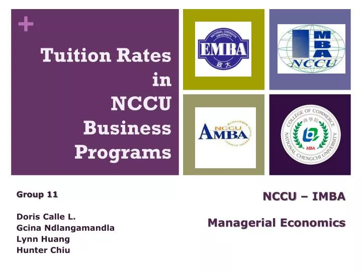 tuition rates in nccu business programs