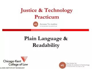 Justice &amp; Technology Practicum