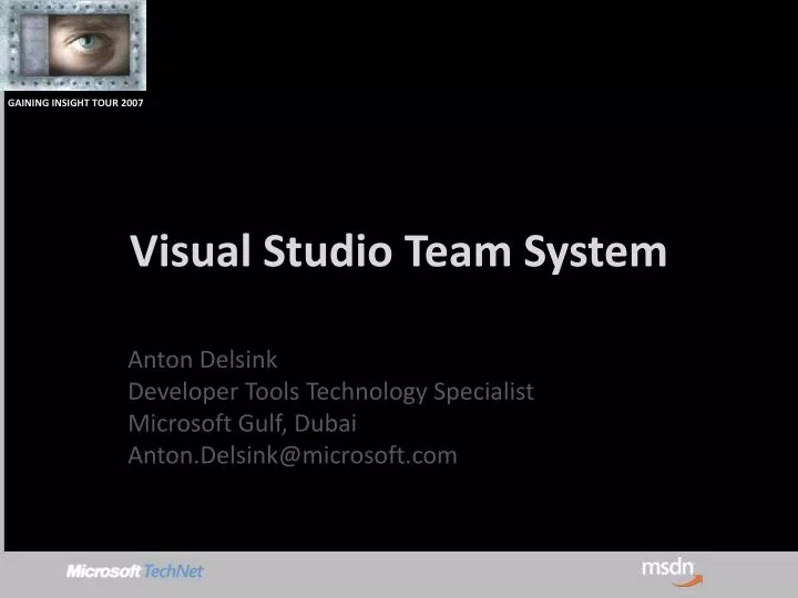 visual studio team system