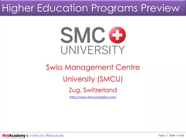 higher education programs preview