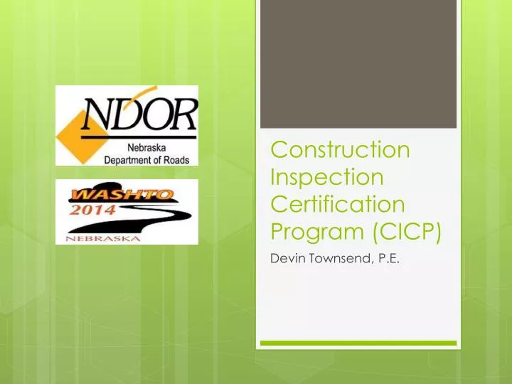 construction inspection certification program cicp
