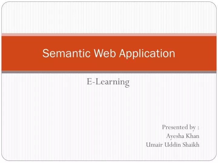 semantic web application