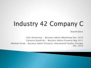 Industry 42 Company C