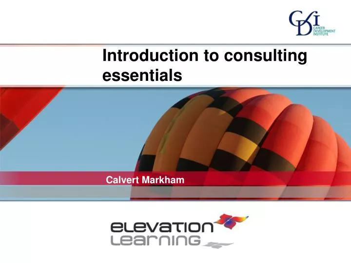 introduction to consulting essentials