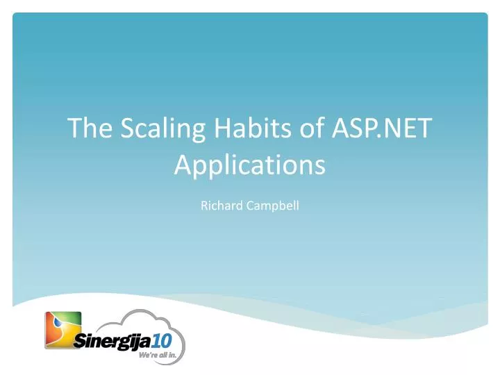 the scaling habits of asp net applications