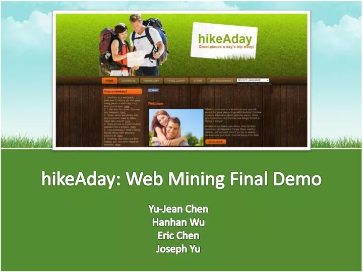 hikeaday web mining final demo