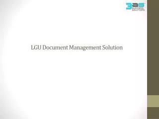 LGU Document Management Solution