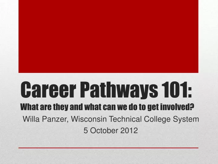 career pathways 101 what are they and what can we do to get involved