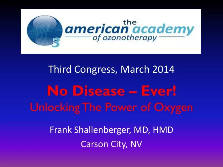 no disease ever unlocking the power of oxygen
