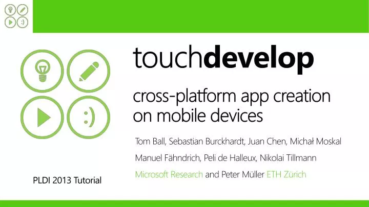 touch develop cross platform app creation on mobile devices