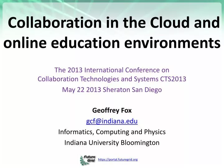 collaboration in the cloud and online education environments