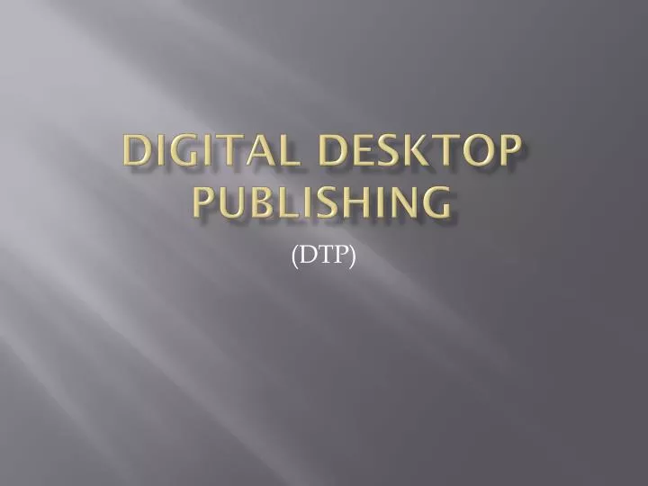 digital desktop publishing
