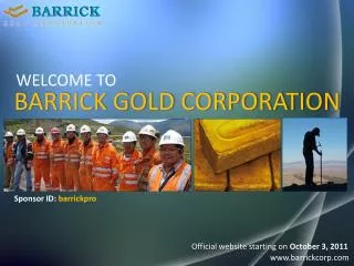 BARRICK GOLD CORPORATION
