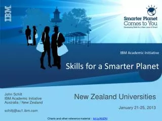 IBM Academic Initiative Skills for a Smarter Planet