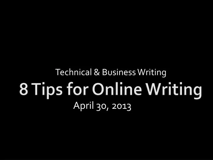 technical business writing