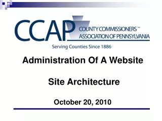 Administration Of A Website Site Architecture