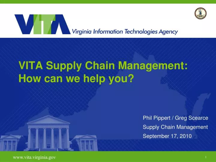 vita supply chain management how can we help you