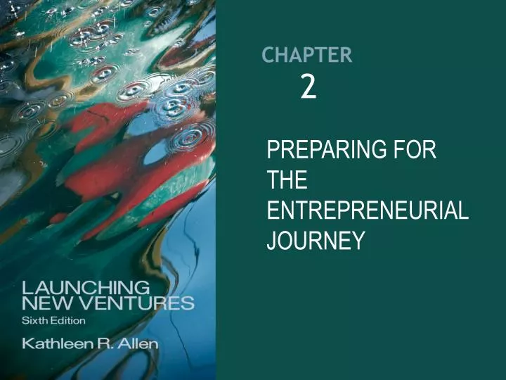 preparing for the entrepreneurial journey